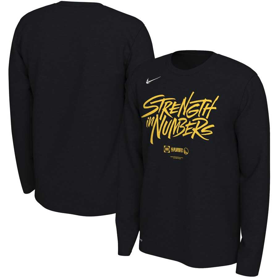 Golden State Warriors Nike 2019 NBA Playoffs Bound Team Mantra Dri FIT Long Sleeve T-Shirt Black,We sell and wholesale Golden State Warriors Nike 2019 NBA Playoffs Bound Team Mantra Dri FIT Long Sleeve T-Shirt Black on line form chian!